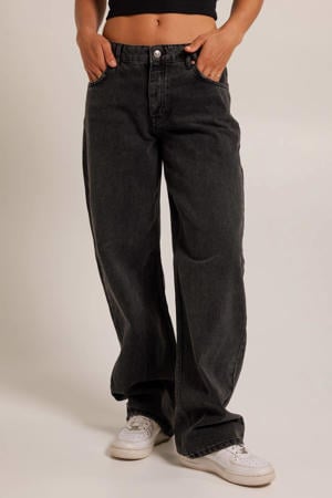 low waist loose jeans Montana black denim