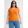 Anytime T-shirt met V-hals oranje