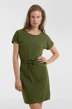 T-shirt jurk khaki