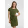 Anytime T-shirt jurk khaki