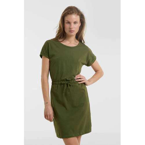 anytime T-shirt jurk khaki afbeelding