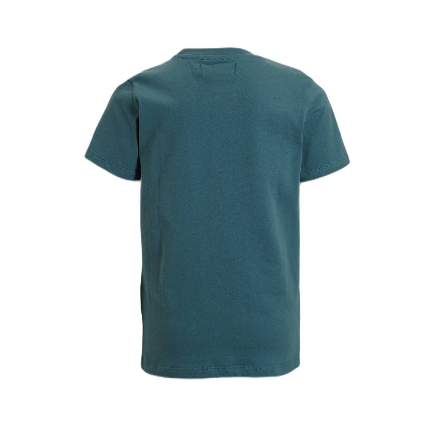 Orange Stars T-shirt Pepe met tekstopdruk petrol