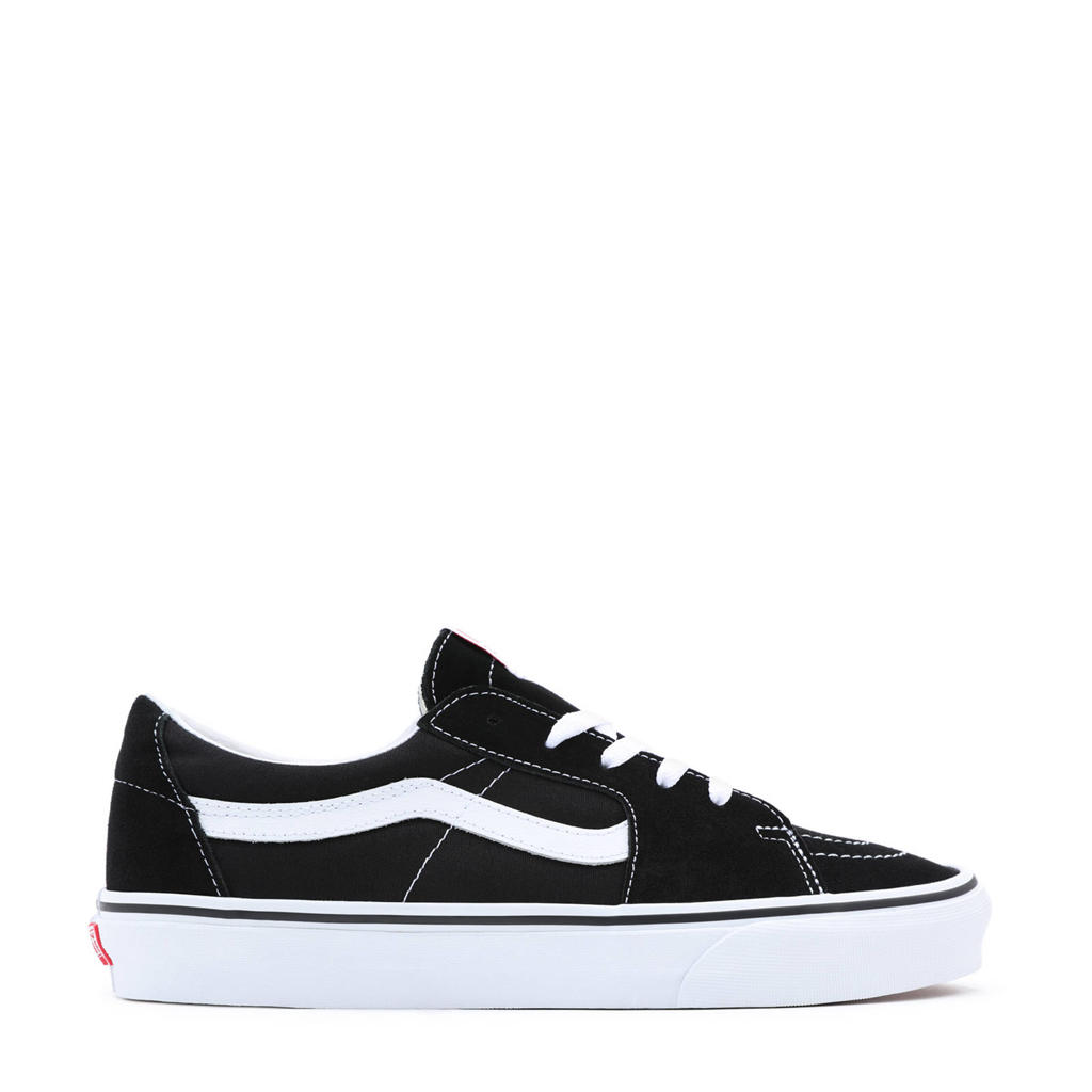 Zwart en witte unisex VANS SK8 Low suède sneakers van suède/voering: canvas/voetbed: eva met veters