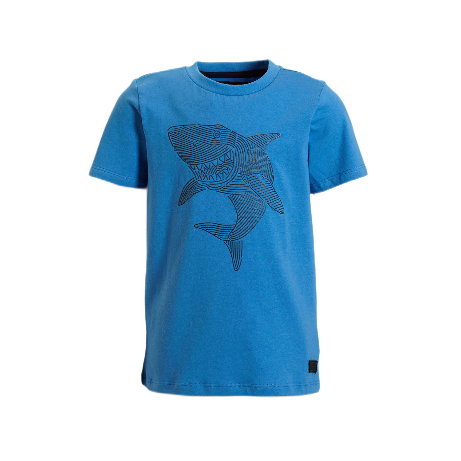 Orange Stars T-shirt Piet met printopdruk blauw Jongens Katoen Ronde hals 110 116