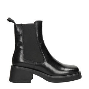 Dorah leren chelsea boots zwart