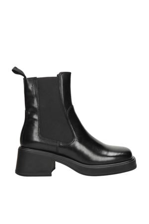 Dorah leren chelsea boots zwart