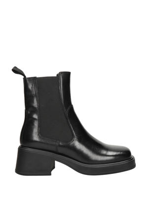 Dorah leren chelsea boots zwart