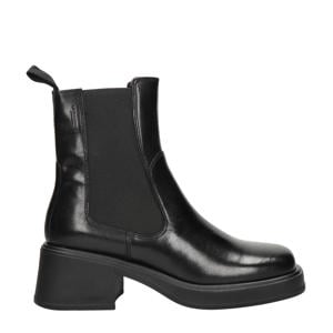 Dorah leren chelsea boots zwart