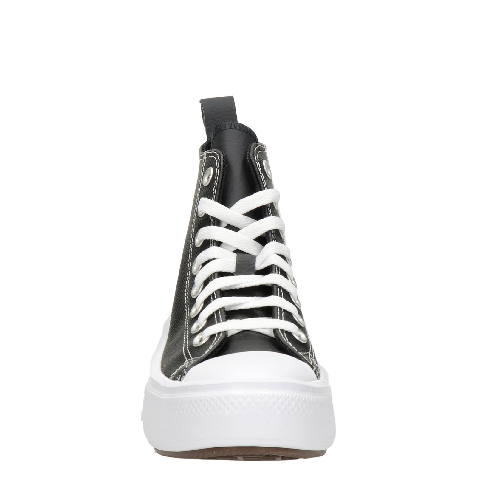 Zwarte best sale leren converse