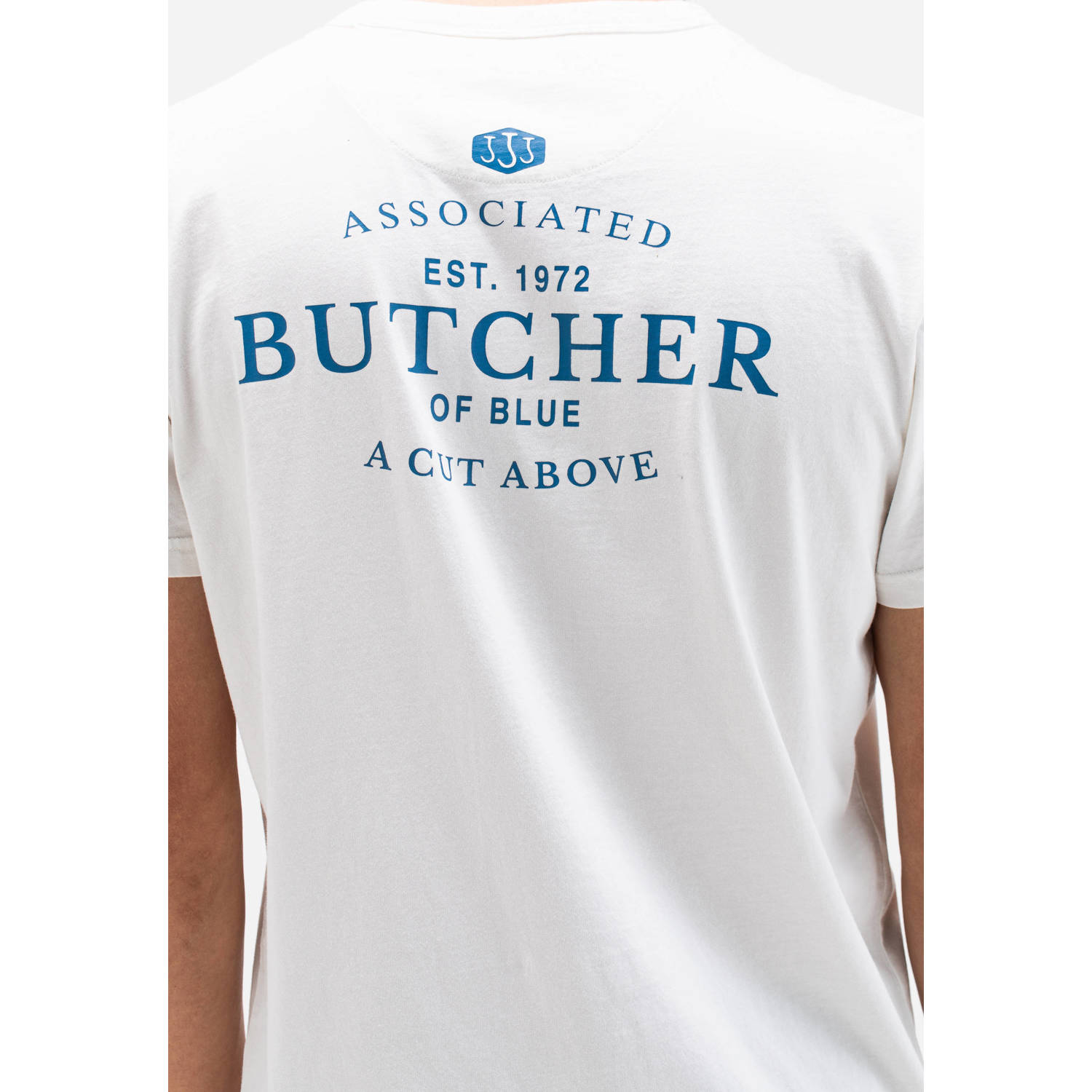 Butcher of Blue T-shirt Army met backprint titan white