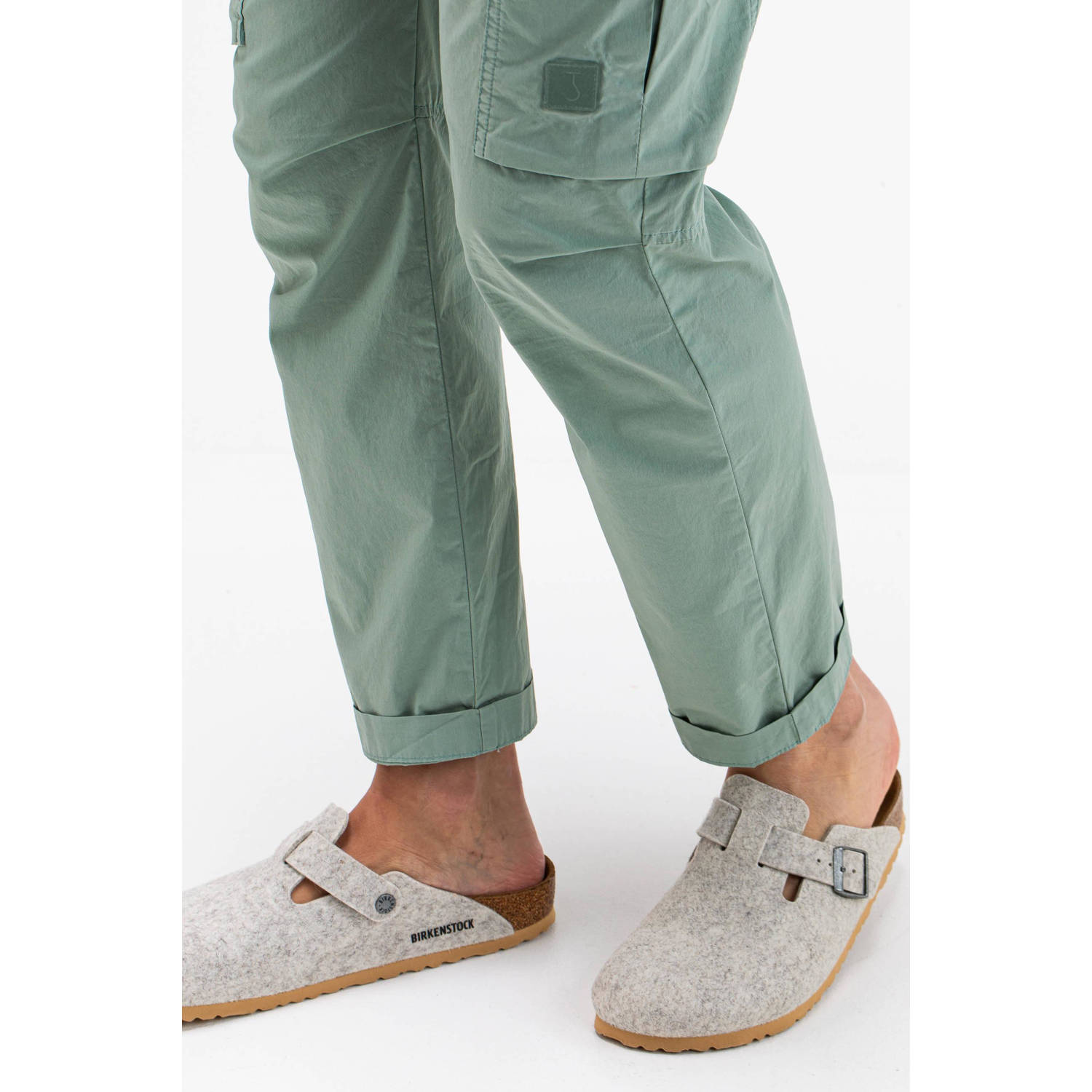 Butcher of Blue slim fit cargo broek Tristan ice green