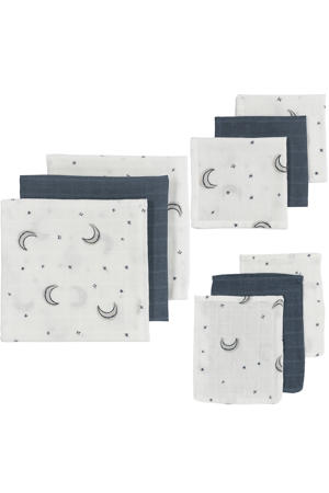 hydrofiele starterset Baby Moon - indigo (set van 9)