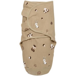inbakerdoek Forest Animals 0-6 maanden sand