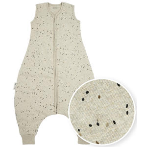 baby winter slaapoverall jumper Rib Mini Spot sand melange