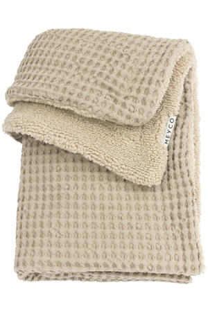 baby ledikantdeken wafel teddy sand