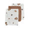 Meyco hydrofiel washandje Forest Animals - toffee (set van 3)