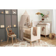 thumbnail: Meyco baby wieglaken 'Baby Hello World' taupe