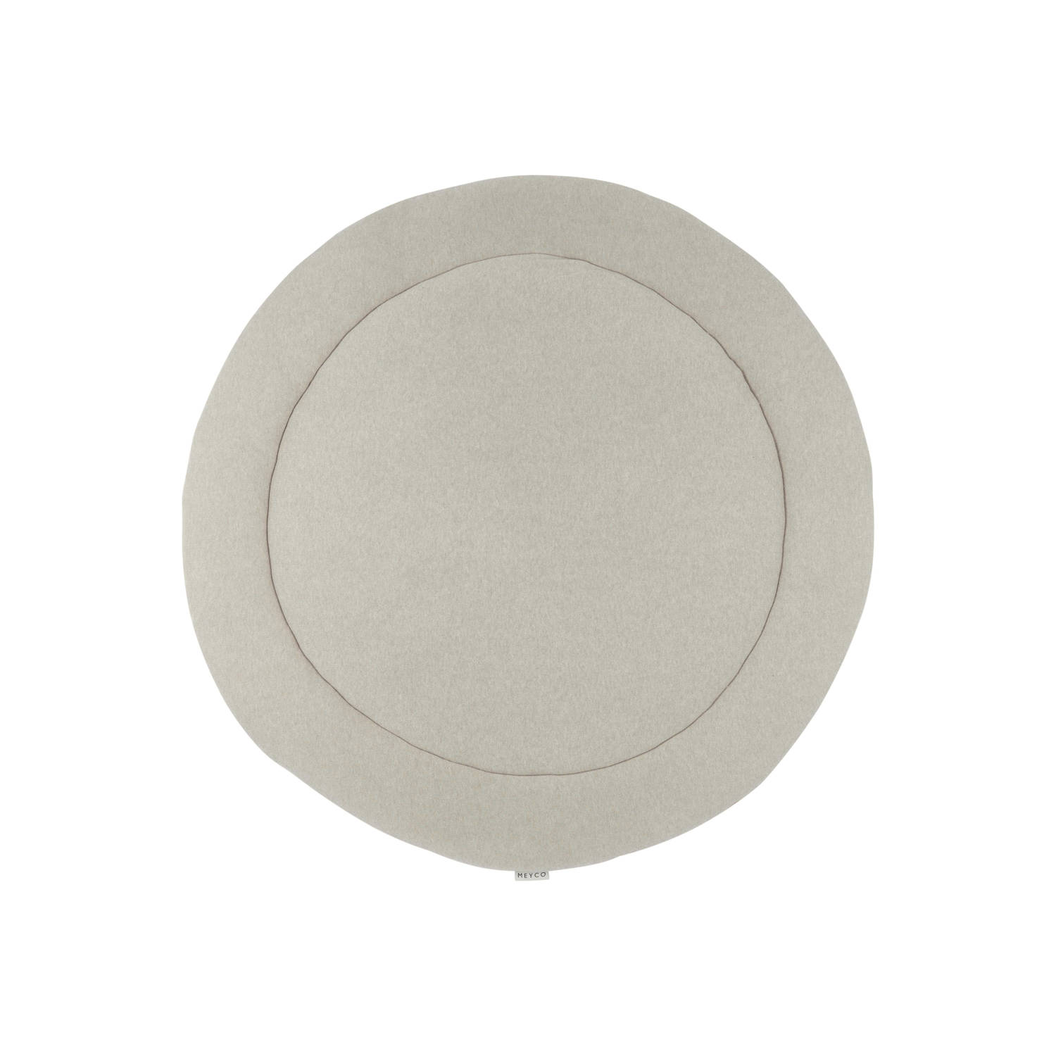 Meyco rond boxkleed Knit Basic sand melange