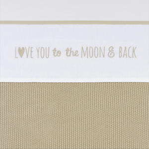 baby ledikantlaken 'Love you to the moon & back' sand
