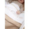 Meyco baby ledikantlaken 'Love you to the moon & back' sand