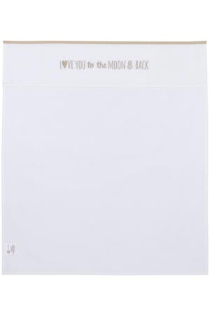 baby wieglaken 'Love you to the moon & back' sand