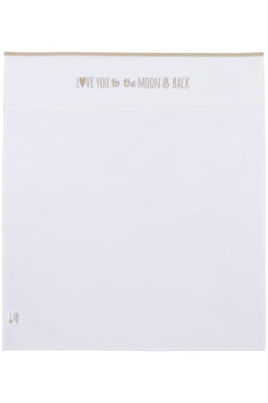 baby wieglaken 'Love you to the moon & back' sand
