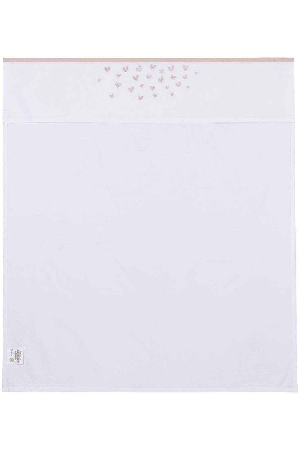 Meyco baby ledikantlaken Hearts soft pink