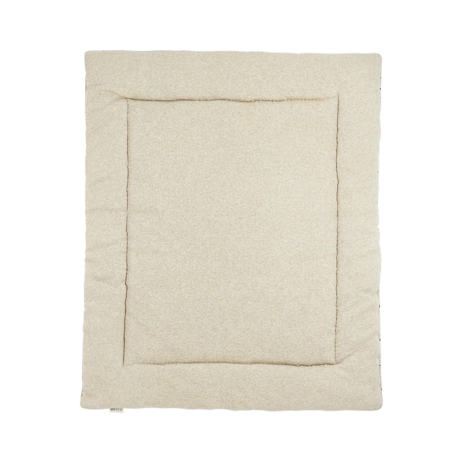 Meyco boxkleed Rib Mini Spot sand melange