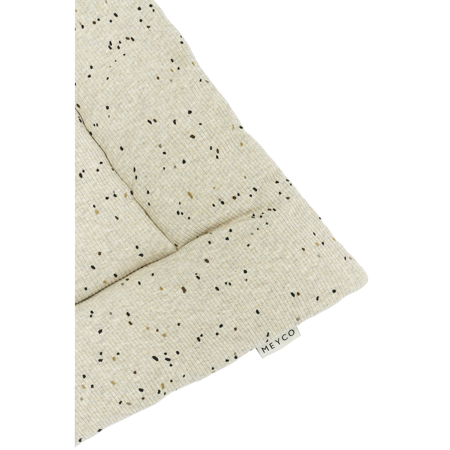 Meyco boxkleed Rib Mini Spot sand melange