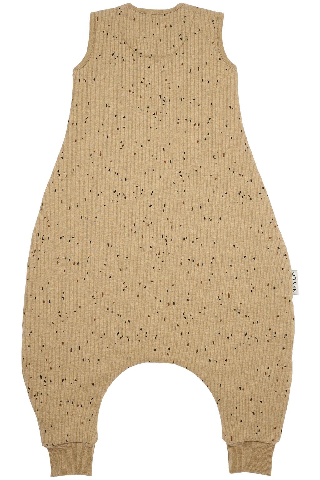 Meyco Housse Transat Bouncer Rib Mini Spot – Toffee Melange, 95% Coton Respirant, Compatible Babybjörn & Qute Q