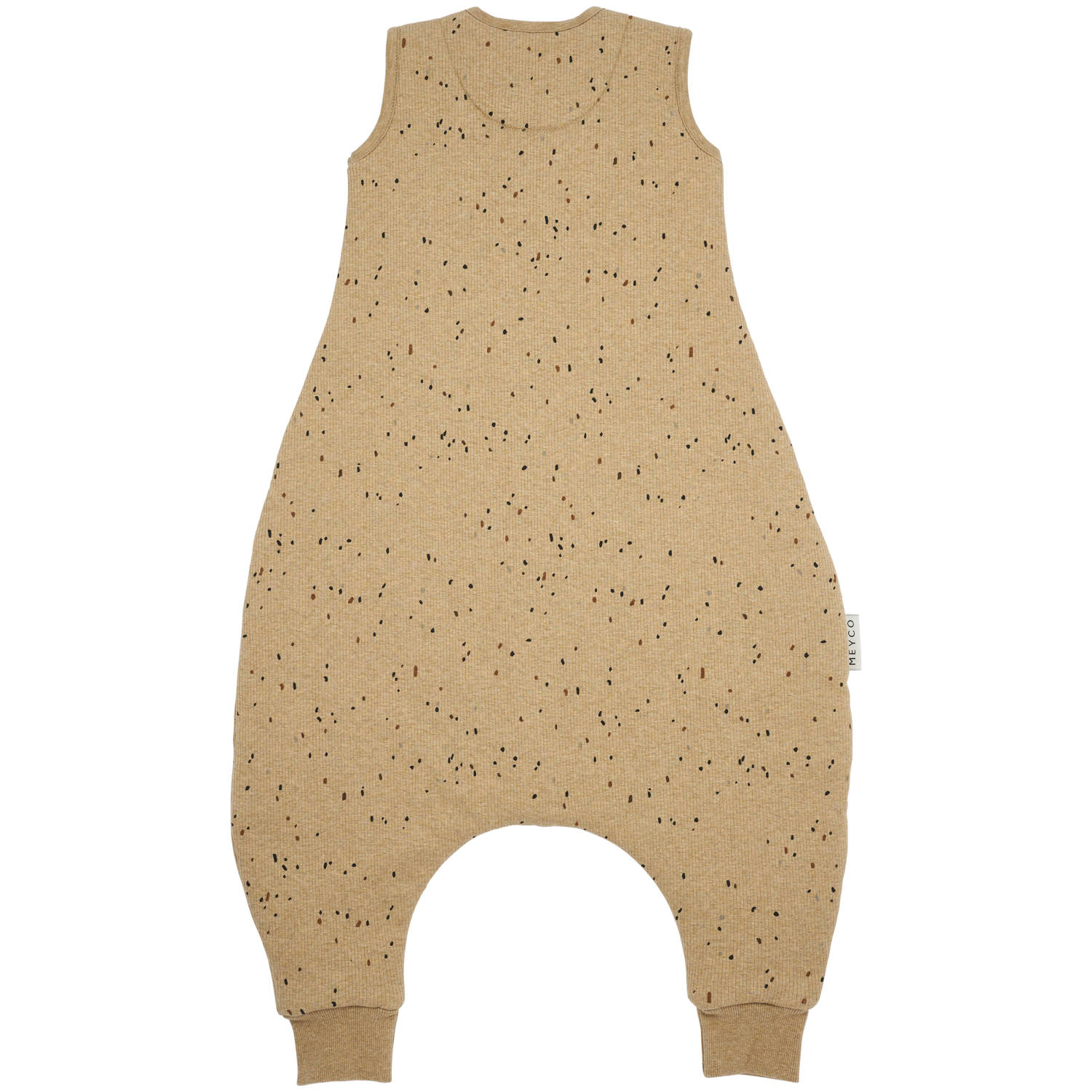 Meyco baby winter slaapoverall jumper Rib Mini Spot toffee melange