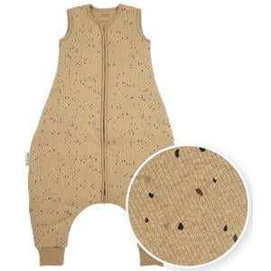 baby winter slaapoverall jumper Rib Mini Spot toffee melange