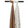 Meyco hydrofiele swaddle Forest Animals 120x120 cm - toffee (set van 2)