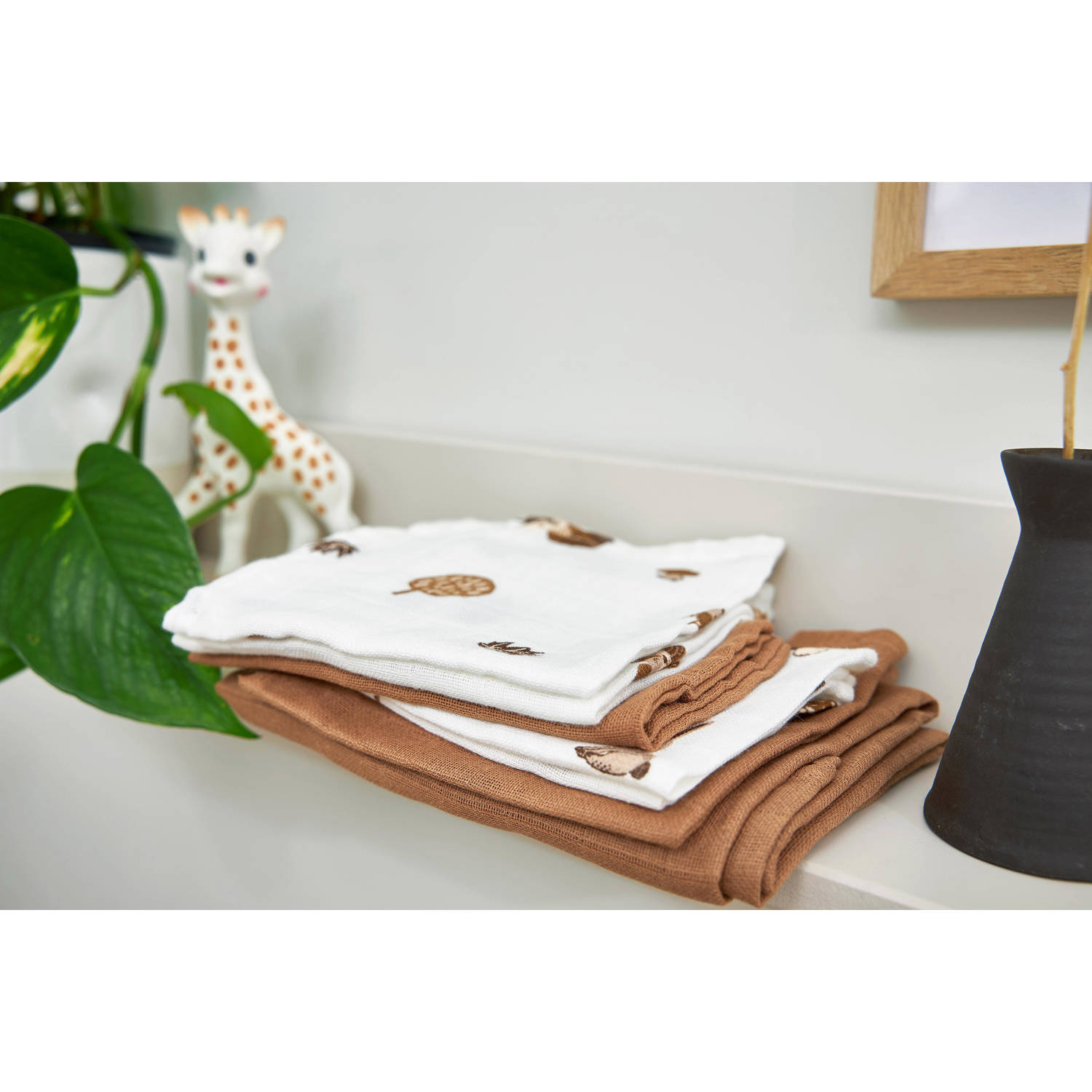 Meyco hydrofiele starterset Forest Animals set van 9 toffee