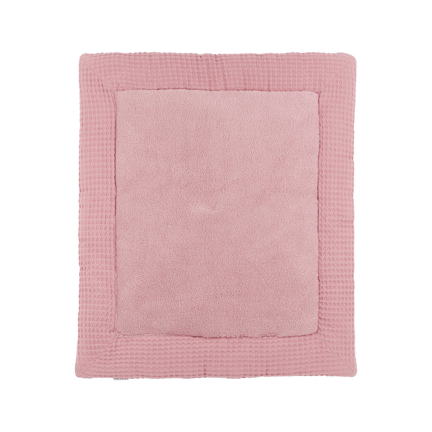 Meyco teddy boxkleed Wafel old pink Roze | Boxkleed van