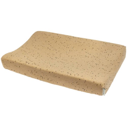 Meyco Rib Mini Spot aankleedkussenhoes toffee melange afbeelding