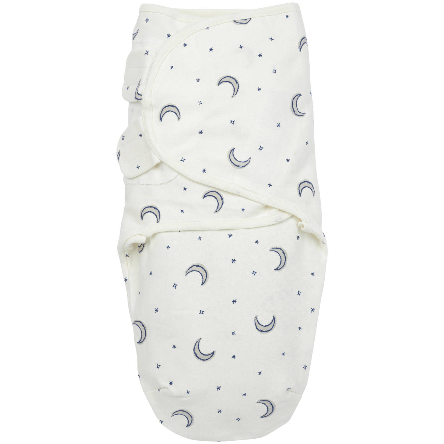Meyco inbakerdoek Moon 0-6 maanden indigo Wit All over print 0-3 mnd