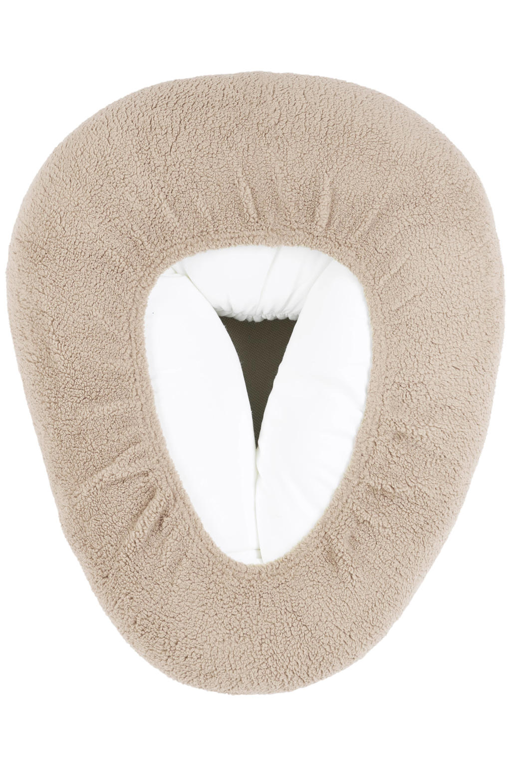 Meyco teddy relaxhoes voor voedingskussen sand
