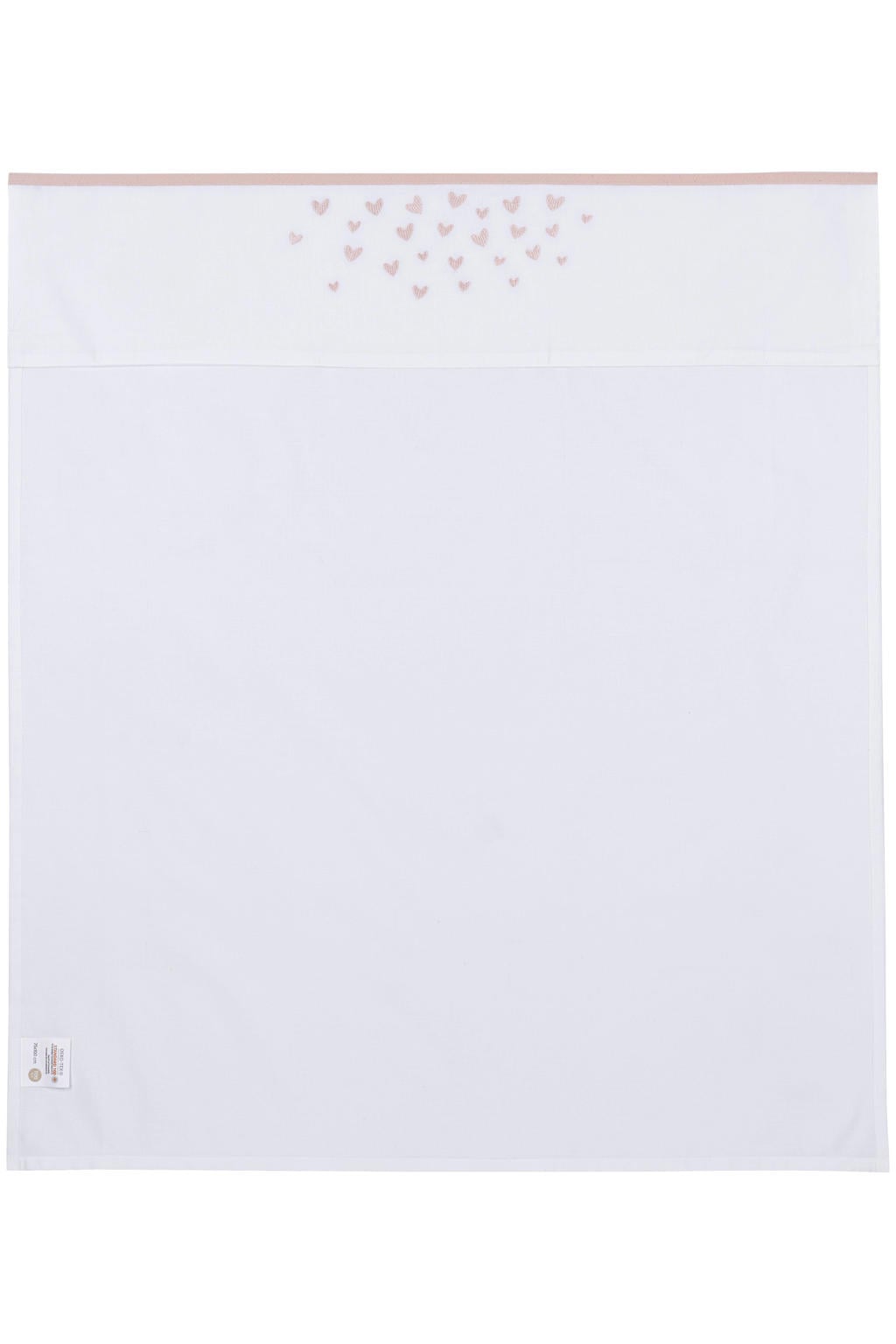 Meyco baby wieglaken Hearts soft pink