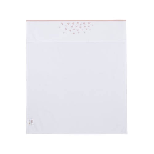 Meyco baby wieglaken Hearts soft pink afbeelding
