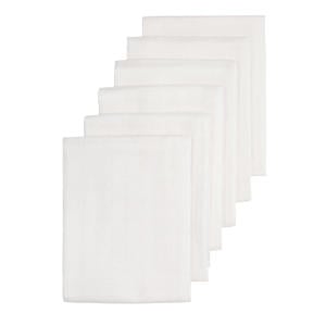 hydrofiele doek uni 60x60 cm - white (set van 6)