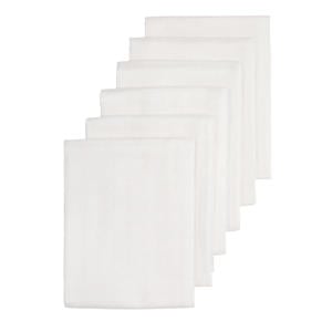 hydrofiele doek uni 60x60 cm - white (set van 6)