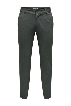 slim fit pantalon ONSMARK met all over print black