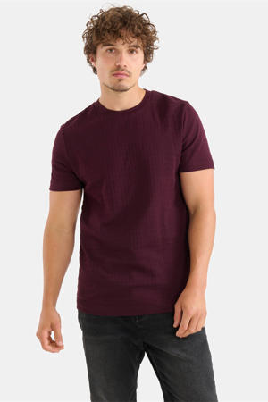 T-shirt met textuur purple