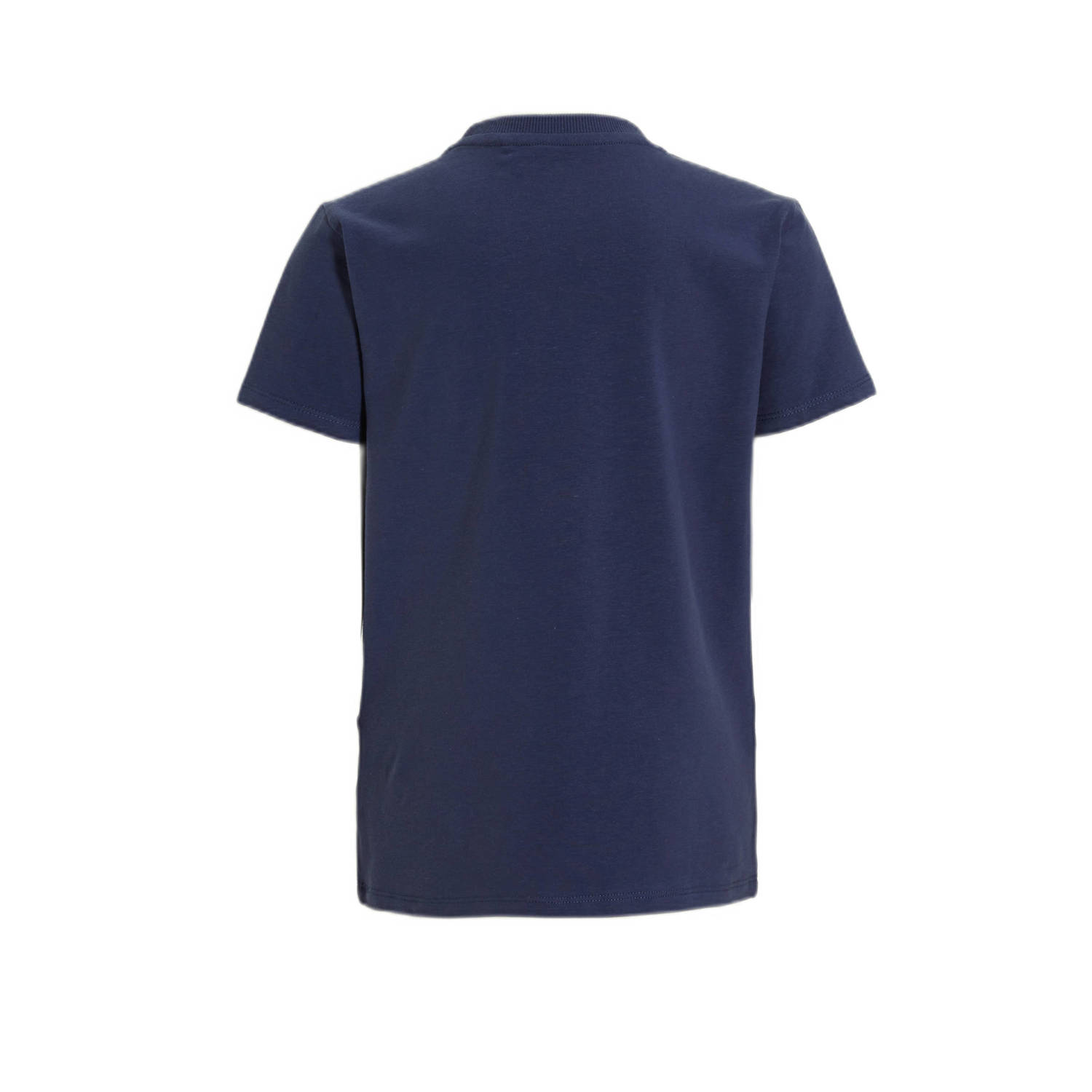 anytime T-shirt met tekstopdruk donkerblauw