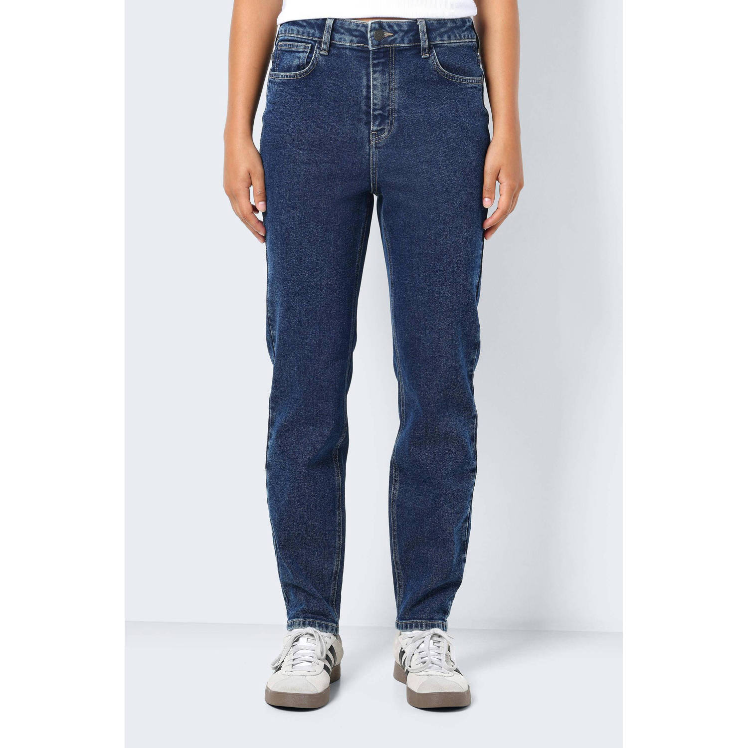 NOISY MAY high waist dark blue denim