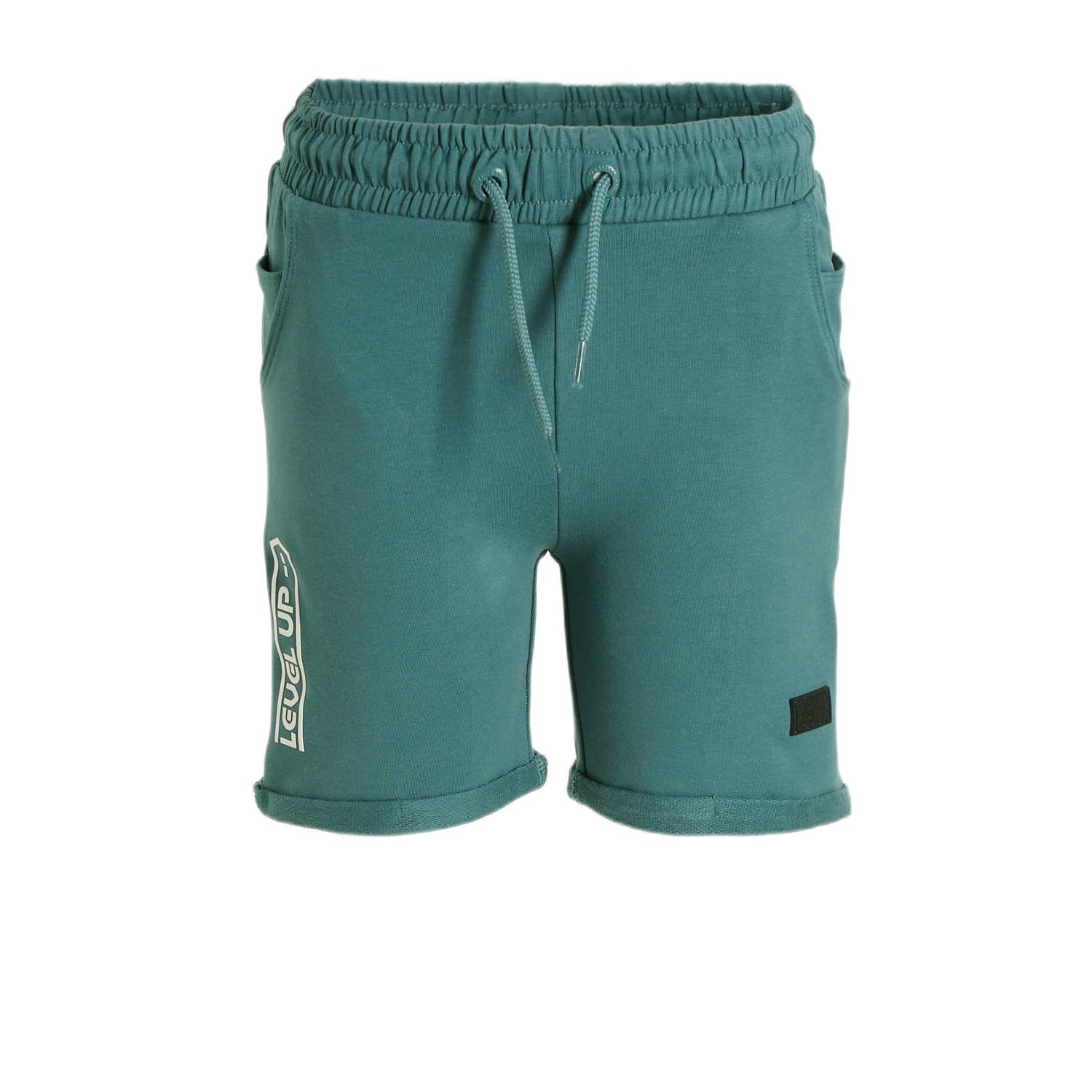 Orange Stars sweatshort Prosper petrol Korte broek Blauw Jongens Katoen 110 116