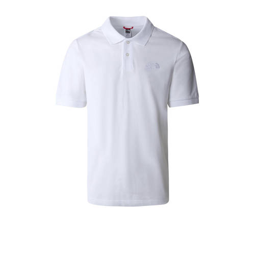 The North Face regular fit polo Piquet met logo wit