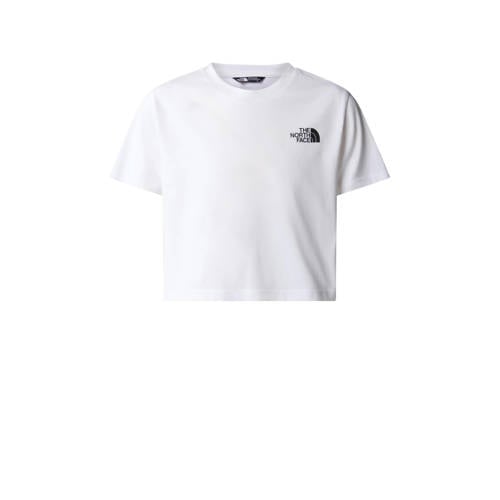 The North Face cropped T-shirt Simple Dome wit