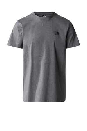 T-shirt Simple Dome grijs melange